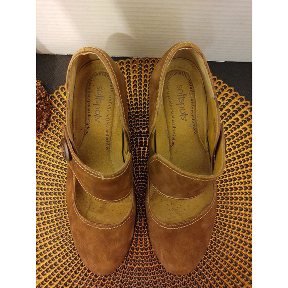 SoftSpots Artsy Mary Jane Suede size 9W - Picture 3 of 6